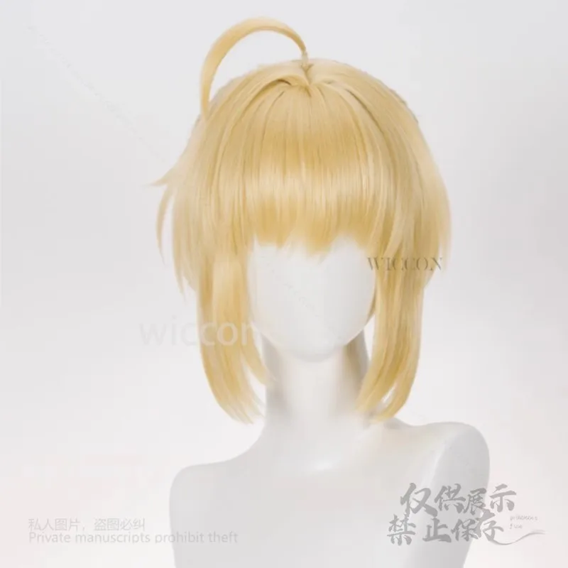 Парики для косплея Saber Altria, игра Honkai: Star Rail, термостойкие синтетические заколки для волос, Saber для женщин и девочек, Хэллоуин, карнавал, вечеринка