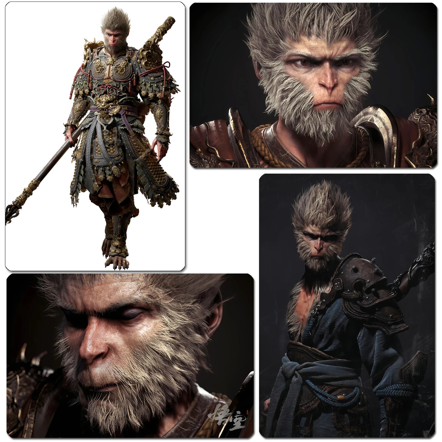 3PCS Wukong Refrigerator Magnet,Magnetic Display Stickers For Versatile Decoration for Car,   Fridge, Metal Door,and Computer