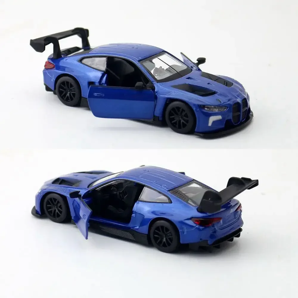 1:44 Scale BMW M4 GT3 High Simulation Diecast Metal Alloy Model car Pull Back Can Open Door Collection Kids Toy Gifts