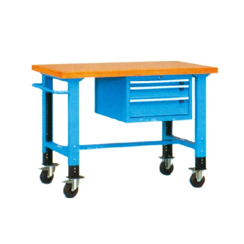 Fenghui rolling adjustable leg industrial workbench movable workbench with wheels for workshop