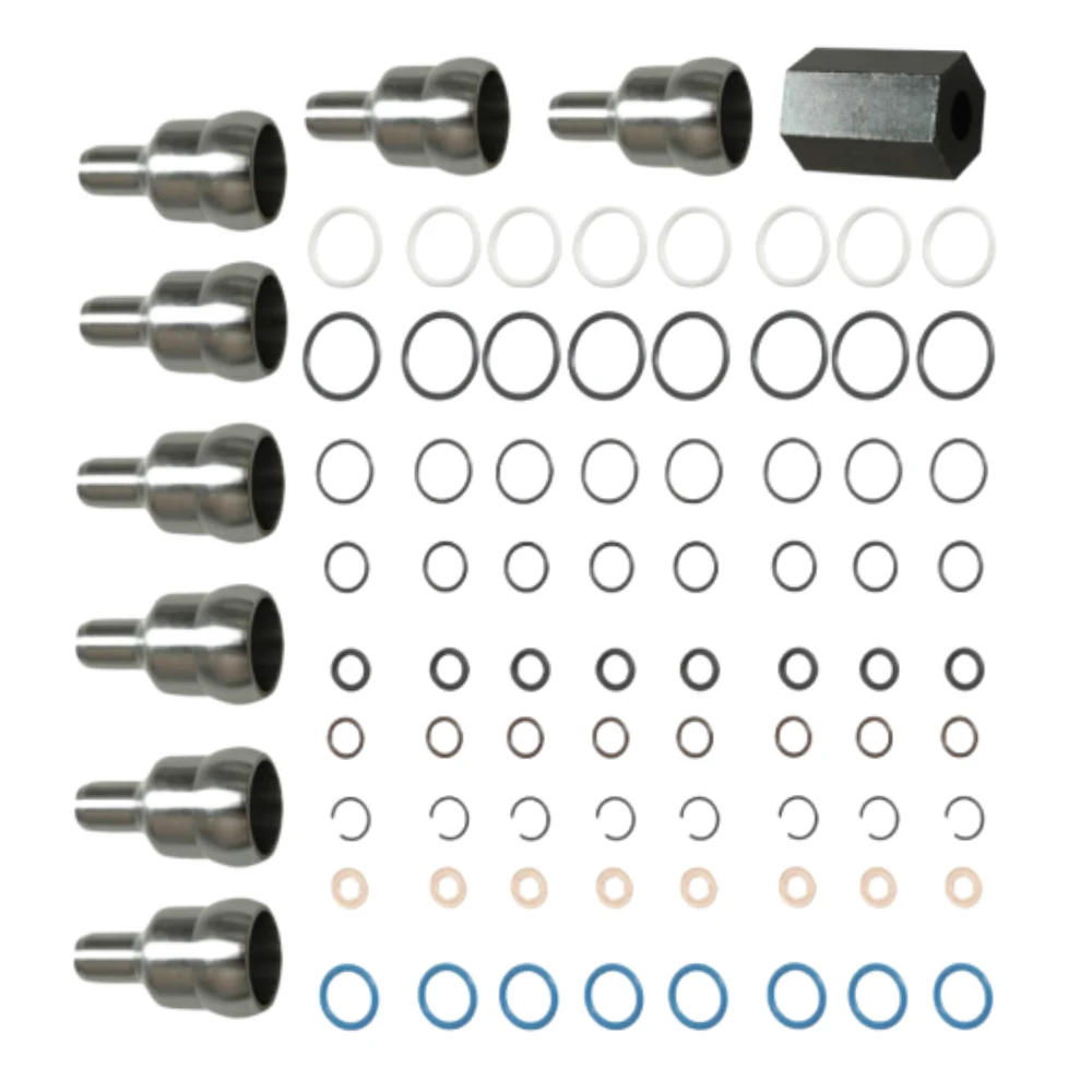 Professional Tool Oil Rail Leak Repair Kit Tool O-rings + Injector Seal Kits Fit for Ford 6.0L Powerstroke 2003-2007 auto parts