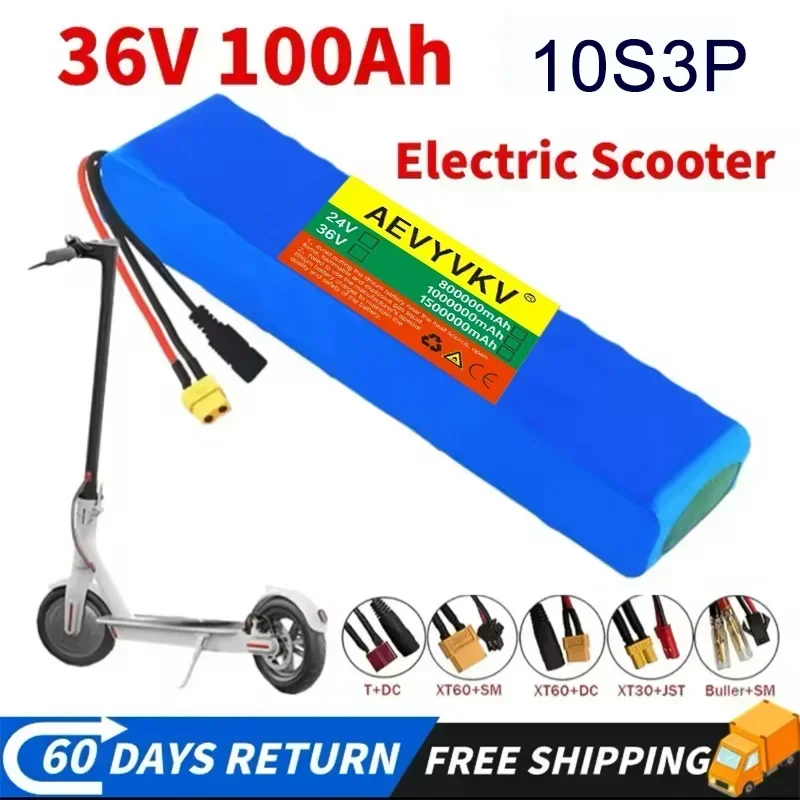 

10S3p Best selling 36V18650 rechargeable lithium battery pack high-power bicycle pedal scooter electric car balance car