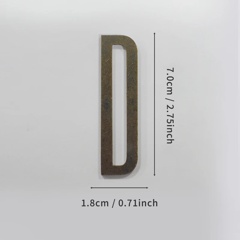 Selbstklebende Hausnummern aus Bronze, englische Alphabetbuchstaben aus Metall für Wohnung, Zimmer, Türschild, Tisch, Briefkasten, Nummernaufkleber, 7 cm – Detail 11