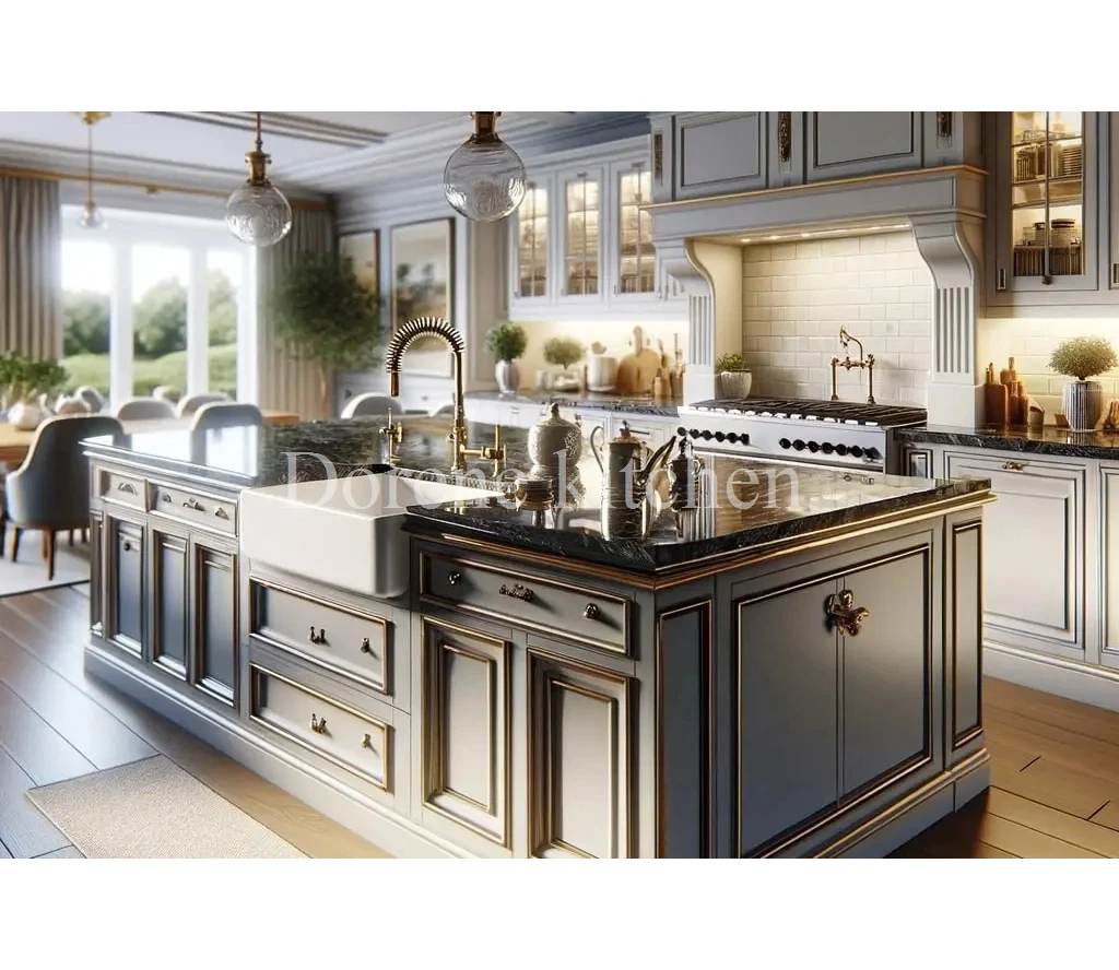 2025 Dorene kitchen furniture custom design solid wood modern cabinets custom home ex-factory price