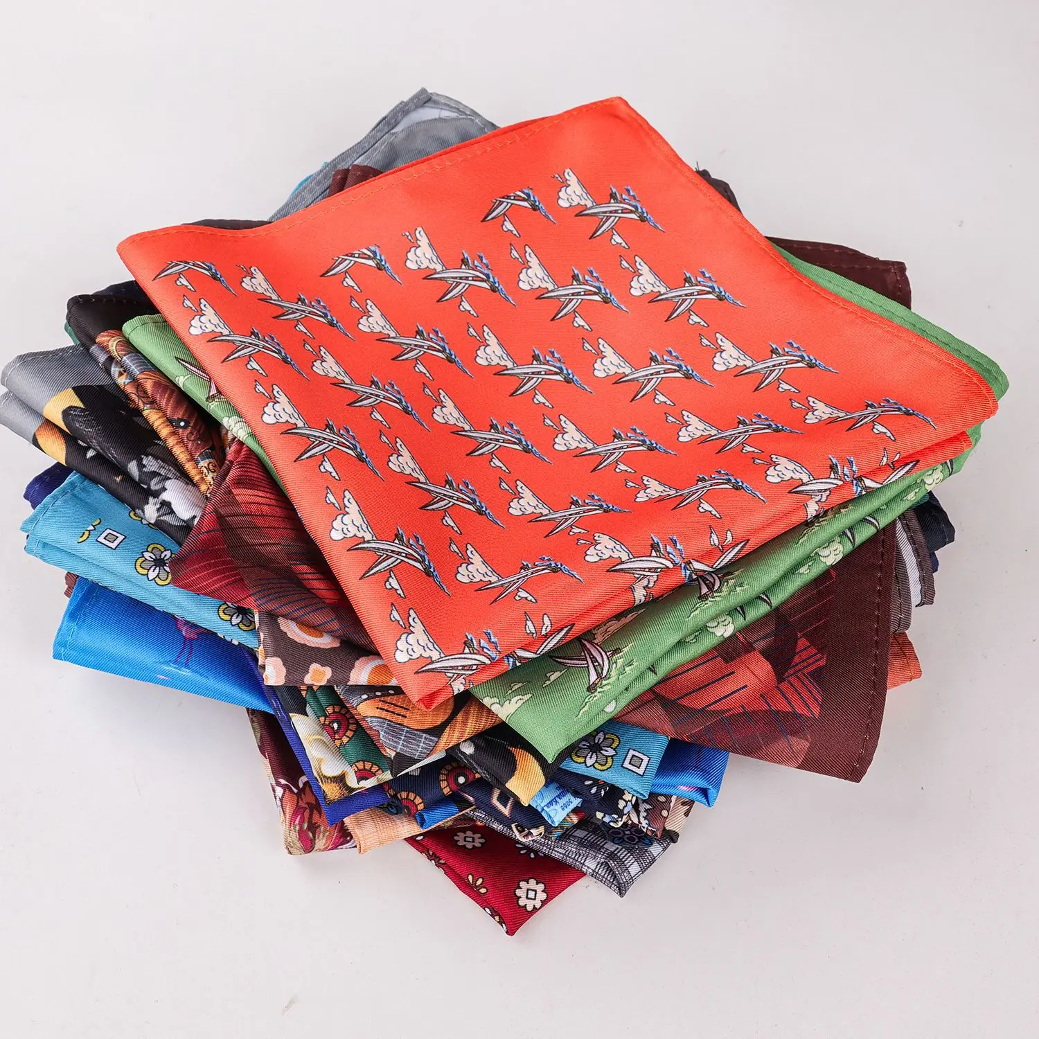 New Luxury Men Handkerchief Pocket Square Paiesley Printed Foloral Man British Style Chest Hankies For Wedding Men's Suits Hanky