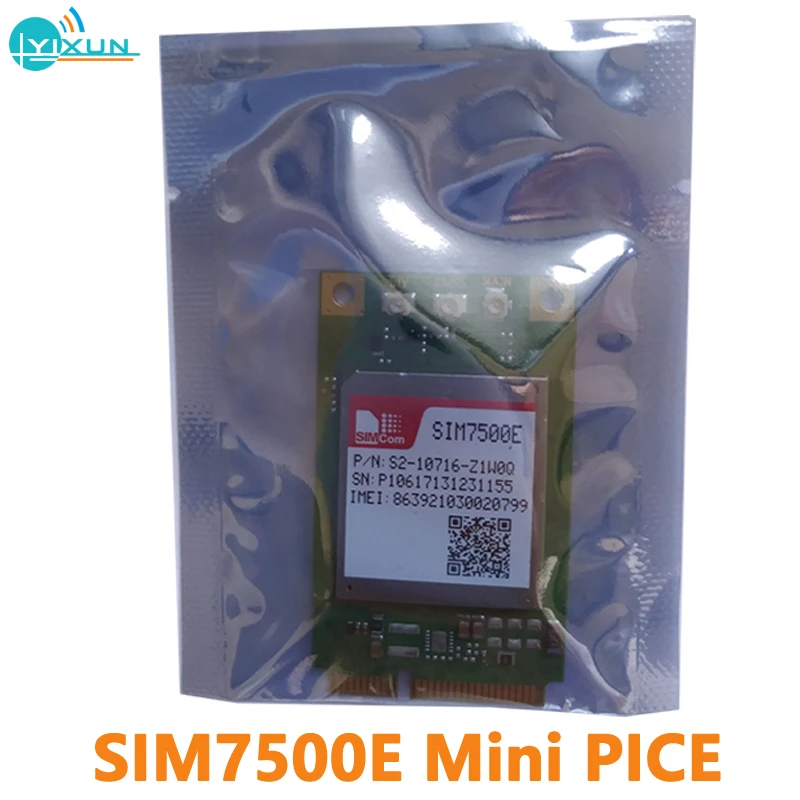 

SIMCOM SIM7500E mini pice, Многодиапазонная фотография/HSPA +/UMTS/EDGE/GPRS/GSM Φ & NB-IoT модуль B1/B3/B7/B8/B20 900 МГц