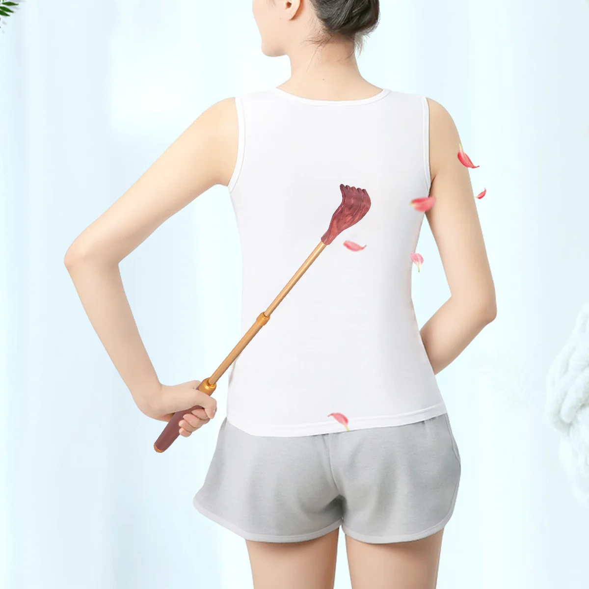 

Extendable Back Scratcher Body Massager Portable Telescopic Handheld Itching Relief Scratch Tool Compact Design for Adults