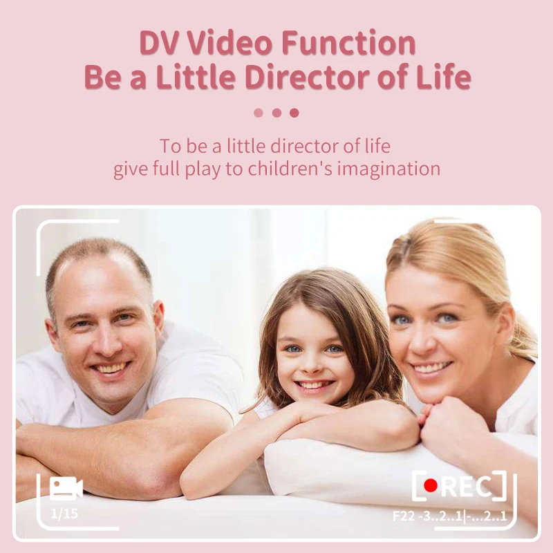 Cámara de vídeo Digital para niños pequeños, dispositivo de 1080P HD, de juguete de 2,0 pulgadas, con cordón de impresión, para regalos de cumpleaños y Navidad