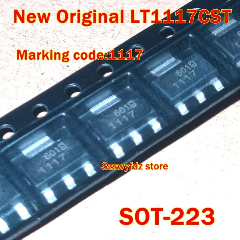 

1pcs to 100pcs New Original LT1117CST LT1117CST#TRPBF LT1117CST#PBF SOT-223 Marking code:1117 Voltage regulator