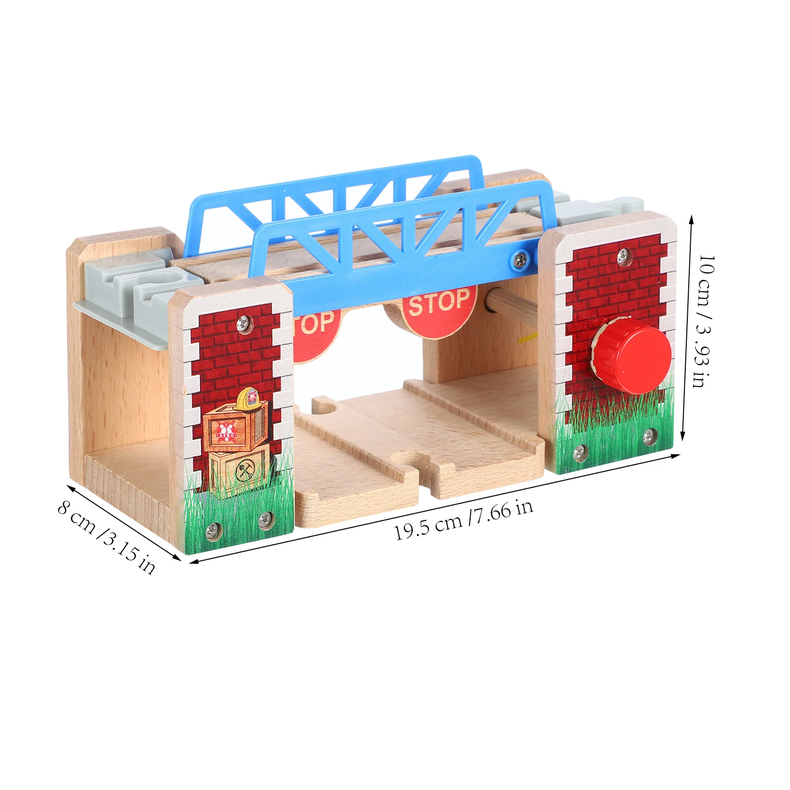 Accessori per binari del treno Ponte di espansione Sollevamento ferroviario Giocattolo portatile Puntelli educativi per bambini Bambino