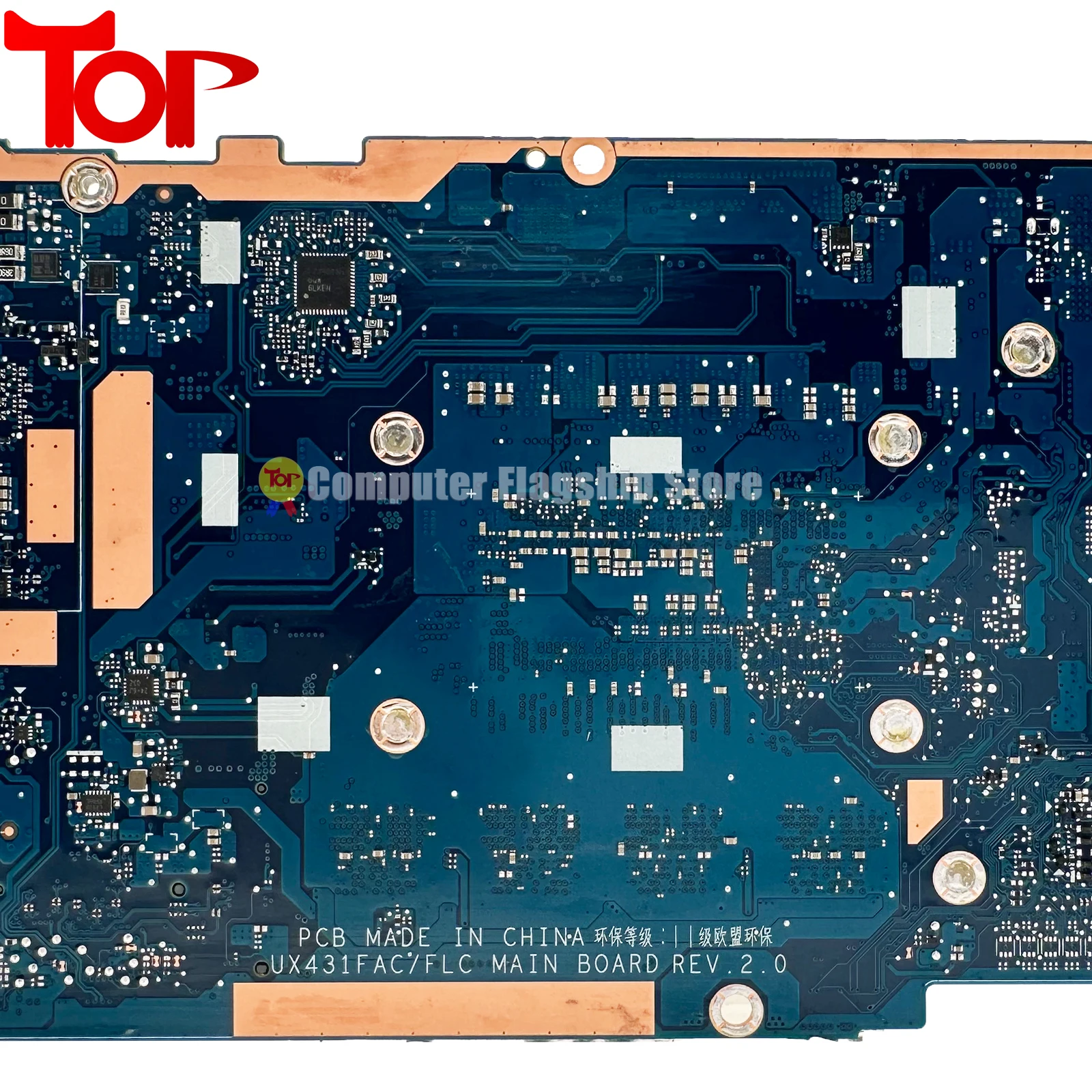 Imagem -06 - Kefu-placa-mãe do Portátil para Asus Ux431fn Ux431fl Ux431flc Ux431fa Ux431 Ux431f i3 i5 I78th 10th 4g 8g 16g V2g