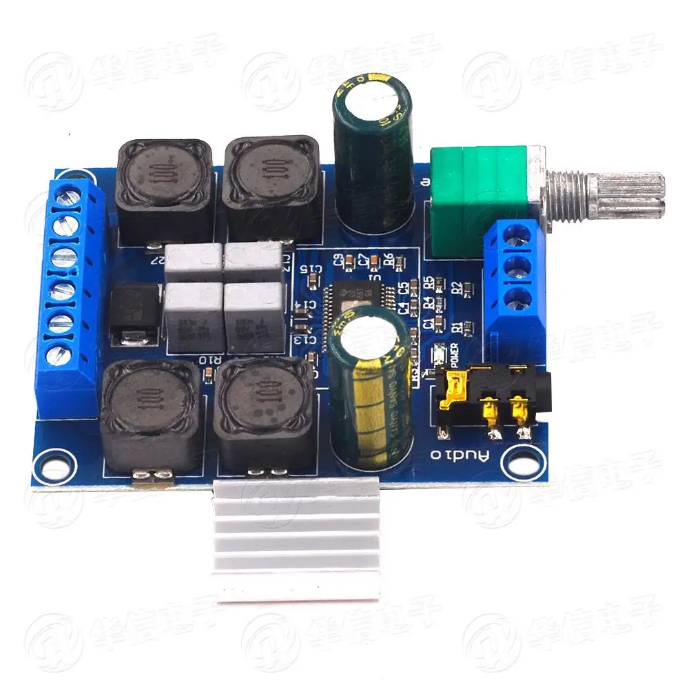 High power digital amplifier board TPA3116D2 audio amplification module dual channel 2 * 50W