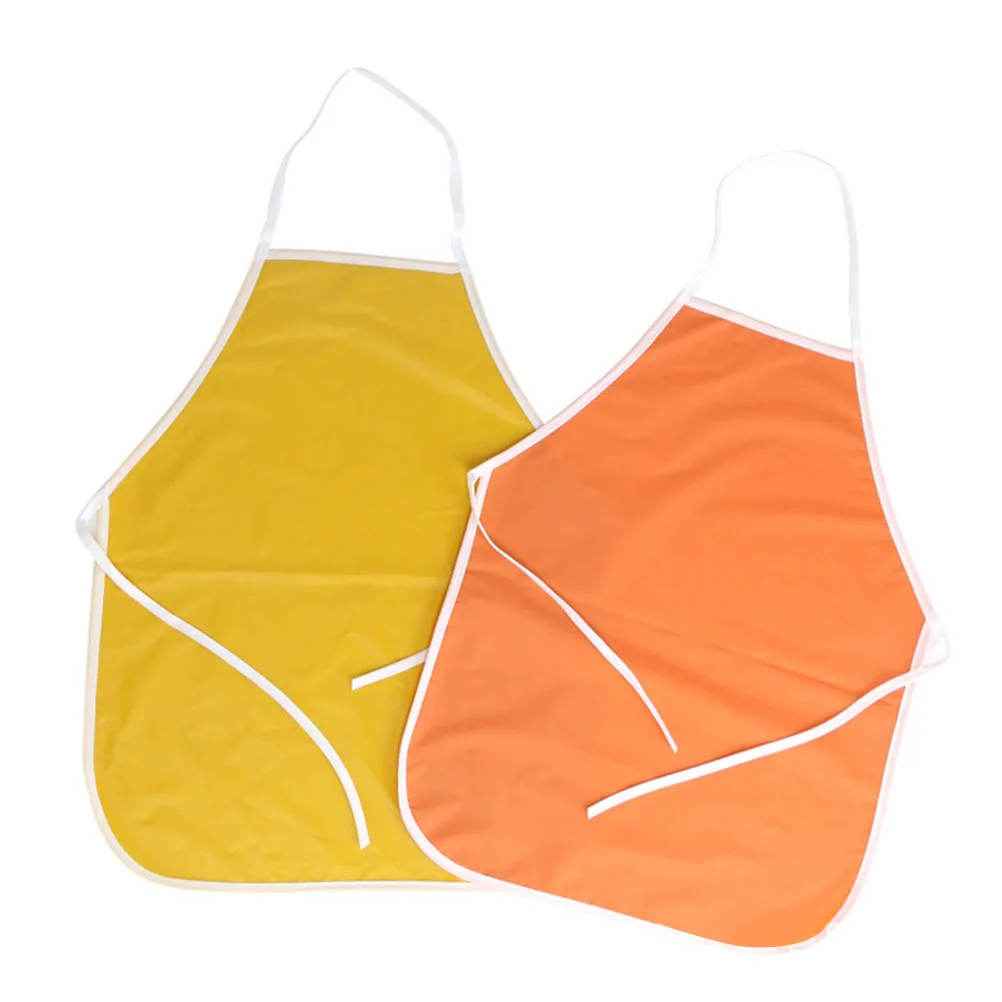 

4Pcs Waterproof Kids Painting Smock Non-Sleeved Apron Protective Craft Aprons for Children Home School Use Waterproof Apron