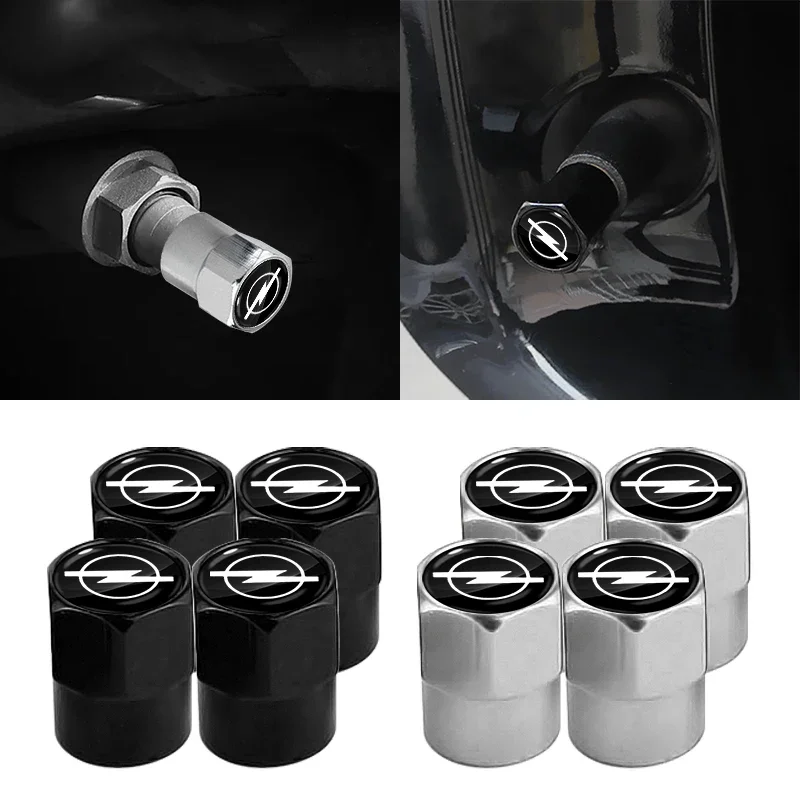 4 قطعة عجلة السيارة الإطارات صمام قبعات الهواء الجذعية يغطي اكسسوارات لأوبل أسترا j إنسيجنيا أسترا g كورسا زافيرا b موكا فيفارو ميريفا #6