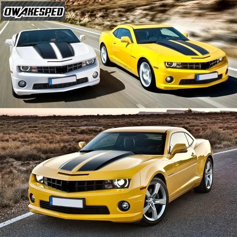 4 قطعة ملصقات السيارات الرسومات المشارب عدة الفينيل ضبط غطاء لشروليه كامارو RS LS SS LT السيارات هود الذيل ديكور مائي