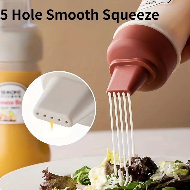 1pc random color barbecue sauce bottle, outdoor barbecue seasoning bottle