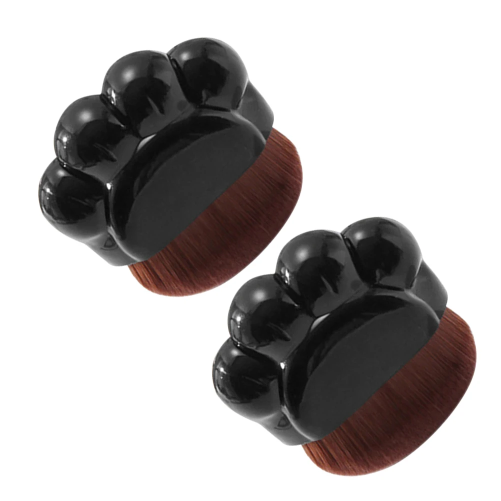 

2pcs Foundation Women Liquid Makeup Blending Brush Blending Sunscreen Small Face Brushes Foundation Brush For Makeup Portable