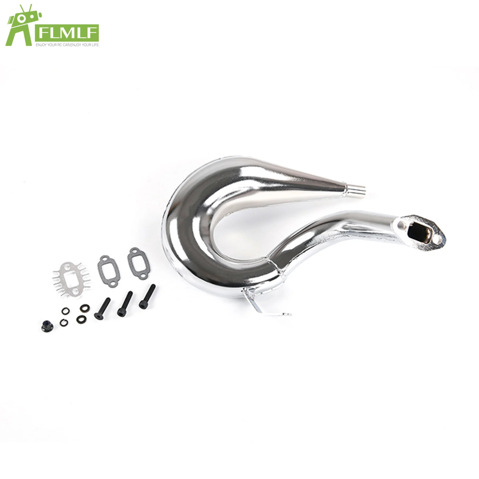 Alloy Gen.2 Dominator Exhaust Pipe Kit of 23CC-45CC Engine Fit for 1/5 HPI ROFUN BAHA ROVAN KM BAJA 5B 5T 5SC Rc Car Parts