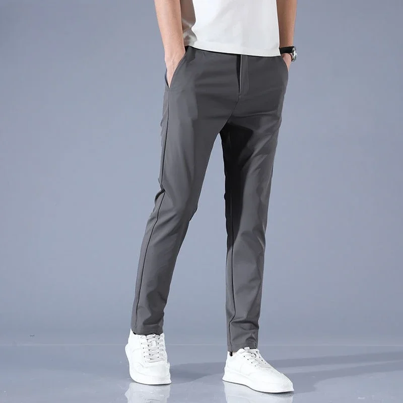 

Straight Suit Trousers for Men Cheap Summer 2025 Up Luxury Designer Clothes Elegant Thin Casual Fashion Clothing Man Suits Pants