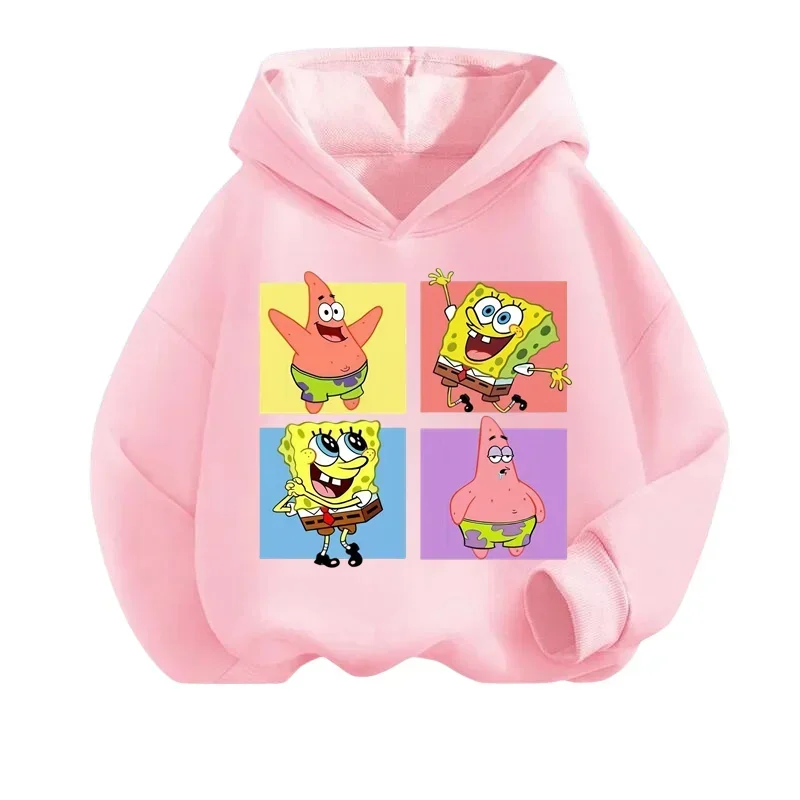 

Spongebob Autumn/Winter Fashion Casual Hooded Long-sleeved Children's Sports Hoodie Cute Hoodie For Boys And Girls