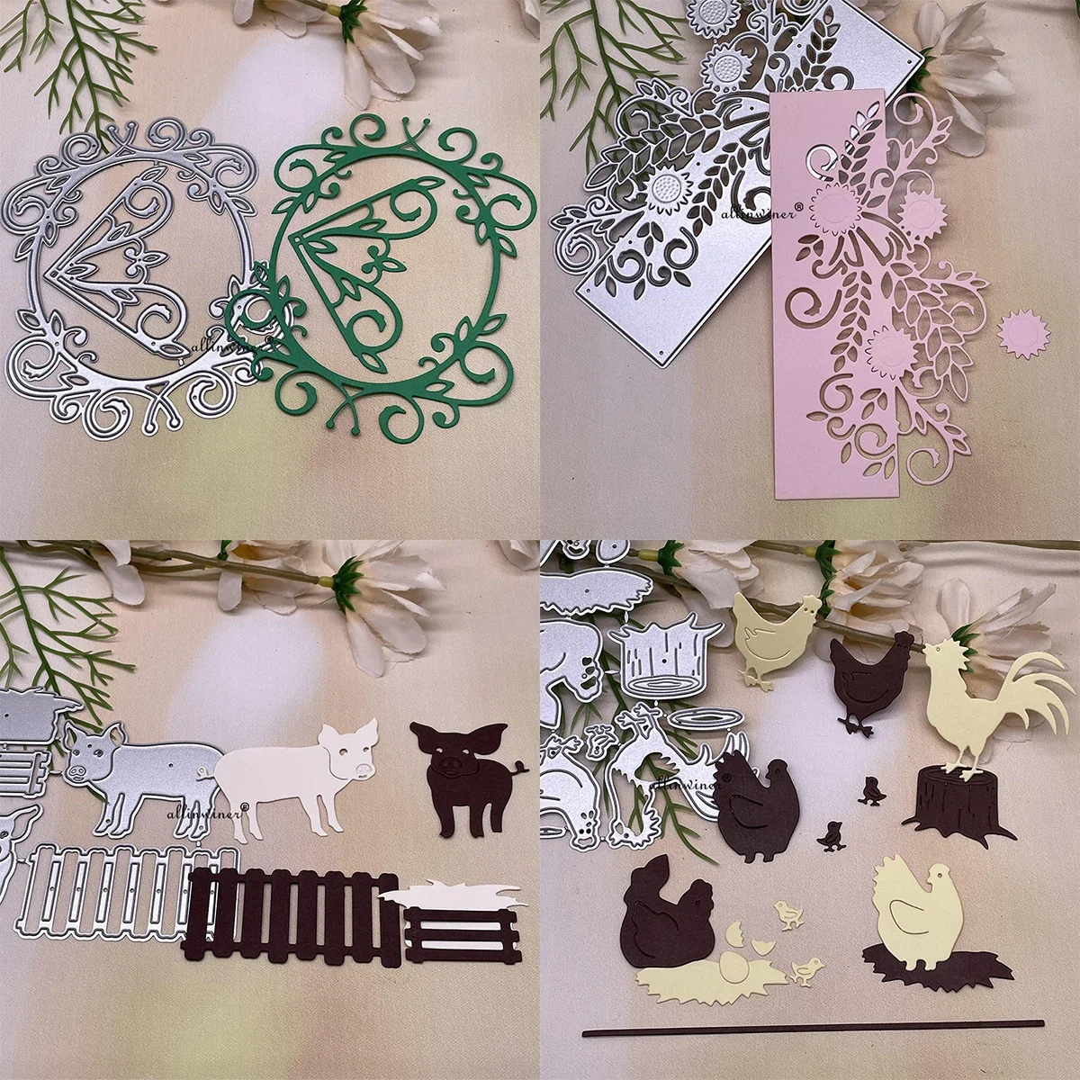 New Ranch farm decoration Metal Cutting Dies for DIY Scrapbooking Album Paper Cards Decorative Crafts Embossing Die Cuts