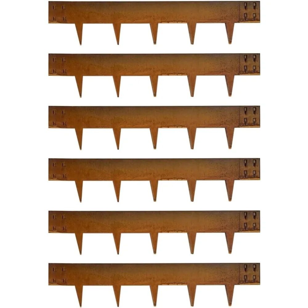

Corten Steel Edging Steel Landscape Edging Garden Bed Metal Border Edge Rusted Rustic Patina 40 Inch Strips 8 Inch Depth fo