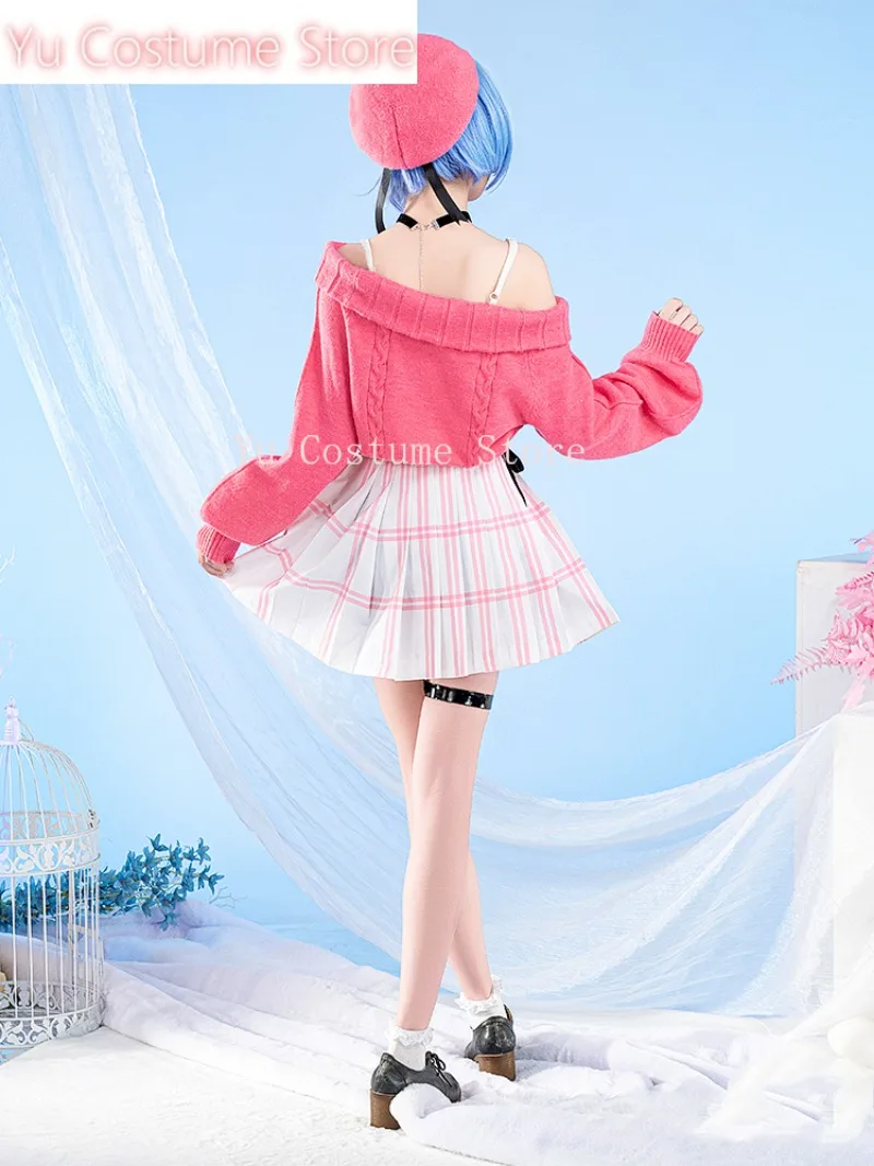 YuCostume Nikke The Goddess Of Victory Rem Sweater Women Cosplay Costume Cos Game Anime Party Uniform Hallowen Play Role Clothes