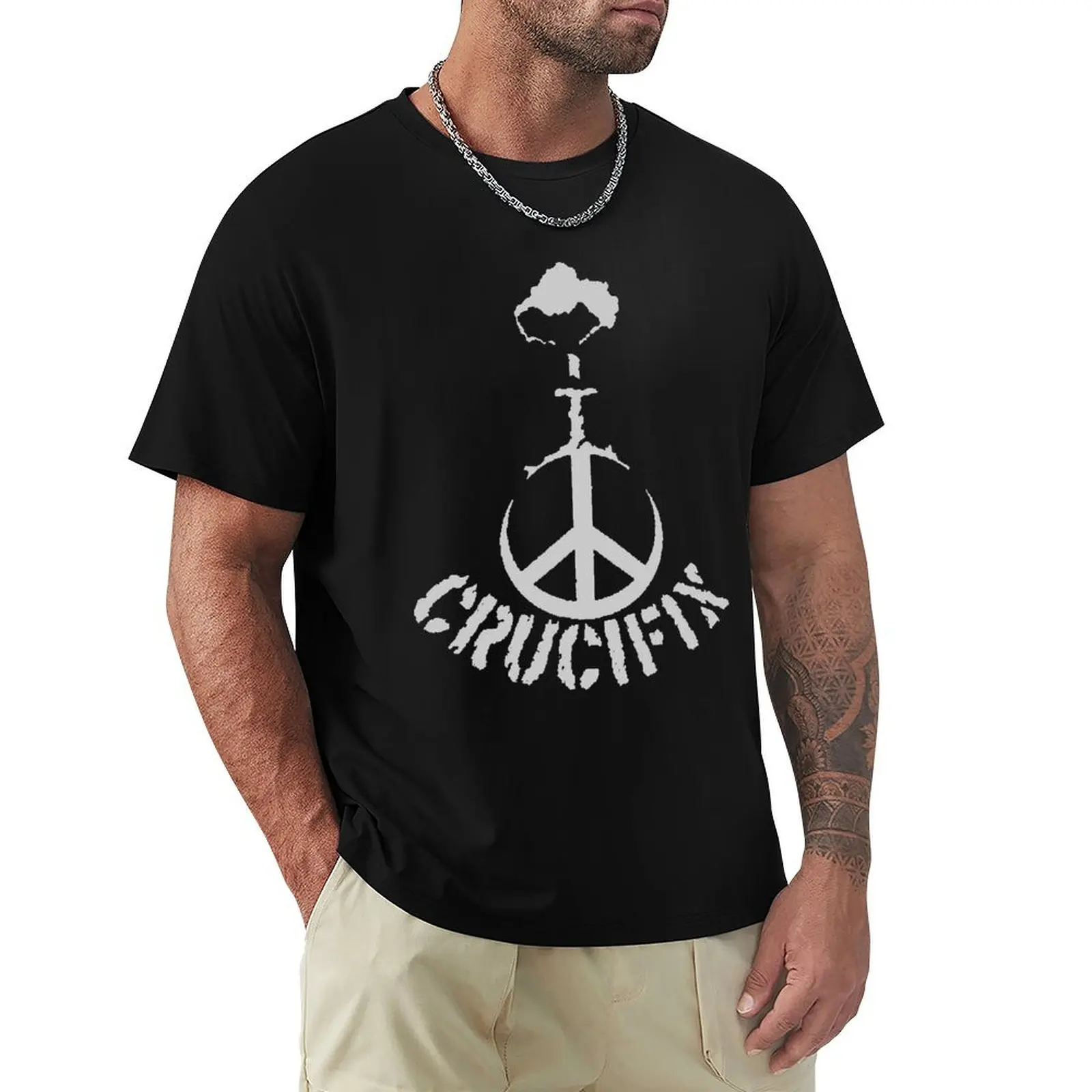 Crucifix My Favorite People T-Shirt t shirts for man slim fit T-Shirt