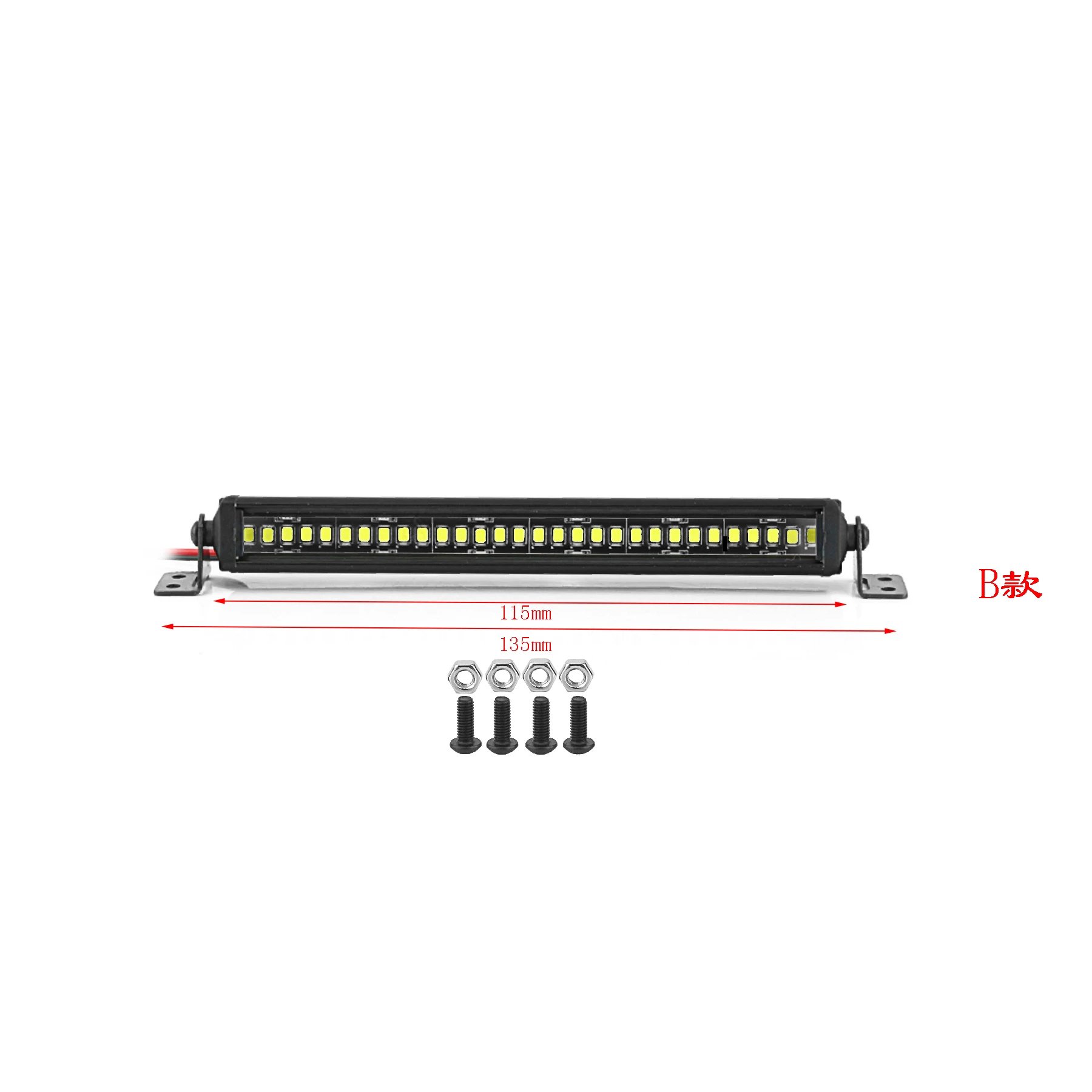 55–21 mm hochhelle LED-Lichtleiste für RC Crawler TRX4 SCX10 Slash, wasserdichte Dachlampen-Upgrade-Teile – Detail 7