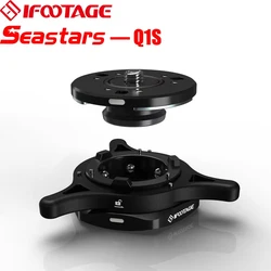 IFOOTAGE Seastar Q1S, Quick Release Plate, Upgrade Camera Quick Connect Tripod Mount Compatible with Ball Head,Tripod, Monopod