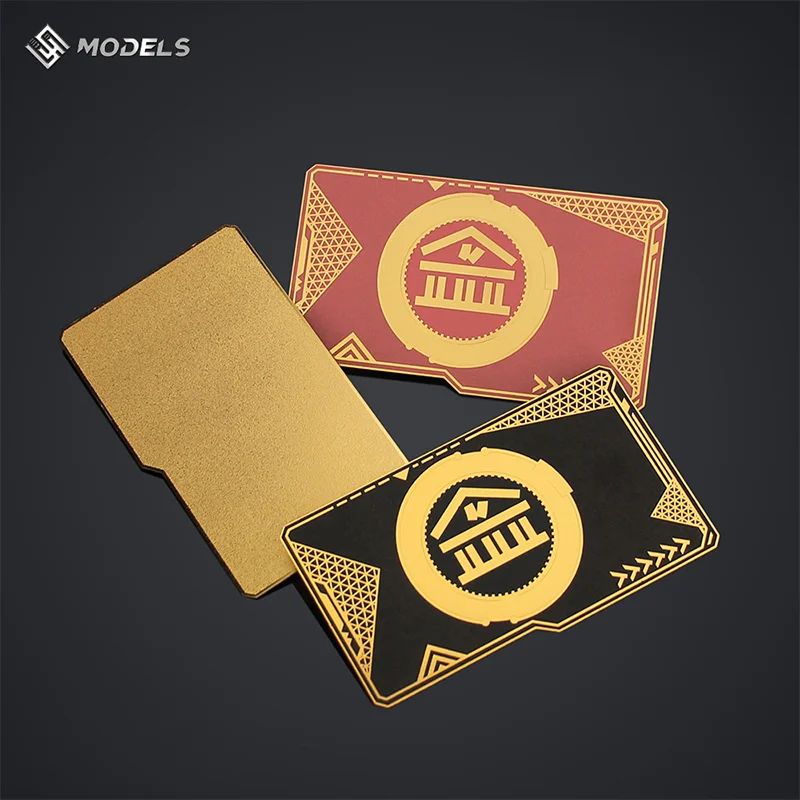 총싸움 게임 주변기기 금속 룸 키 금고 키 플레잉 카드 장난감 소장품 모든 금속 카드 친구를위한 선물