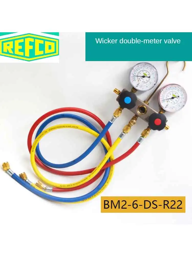 Refco Pressure Gauge BM2-6-DS-R22 / R410AR32 Air Conditioning Refrigerant Table