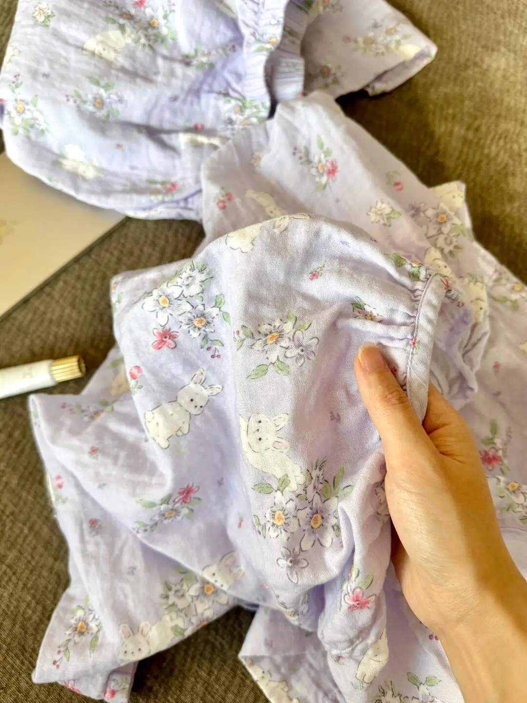 Cute Rabbit Sleepwear Set Comfortable Home Clothes for Women Spring Autumn New Style plus Size Korean Version Sin G