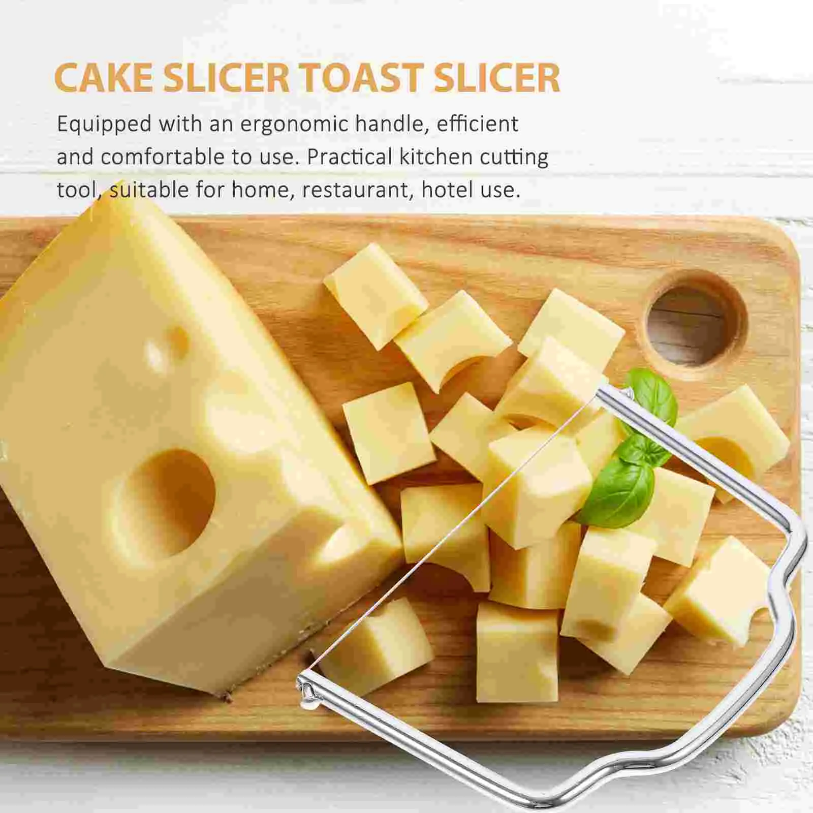 2 Pcs Slicer Kitchen Cake Baking Utensil Toast Cheese Slitter Multifunctional Slicing Leveler with Wire Decor