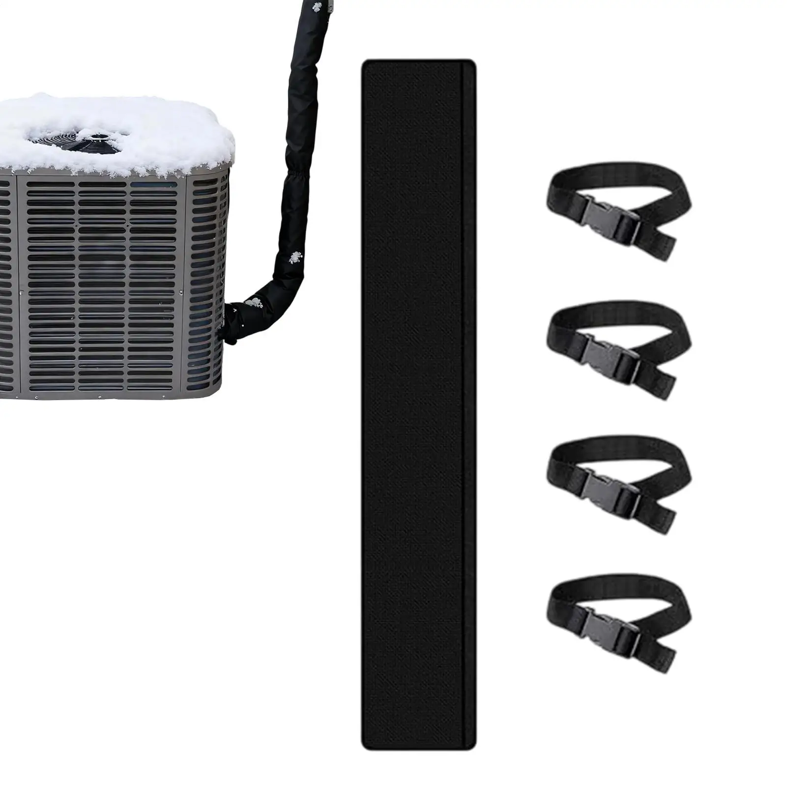 

Термоизоляционный чехол для медных труб систем ОВКВ, пылезащитный регулируемый термоизоляционный рукав для шлангов кондиционеров