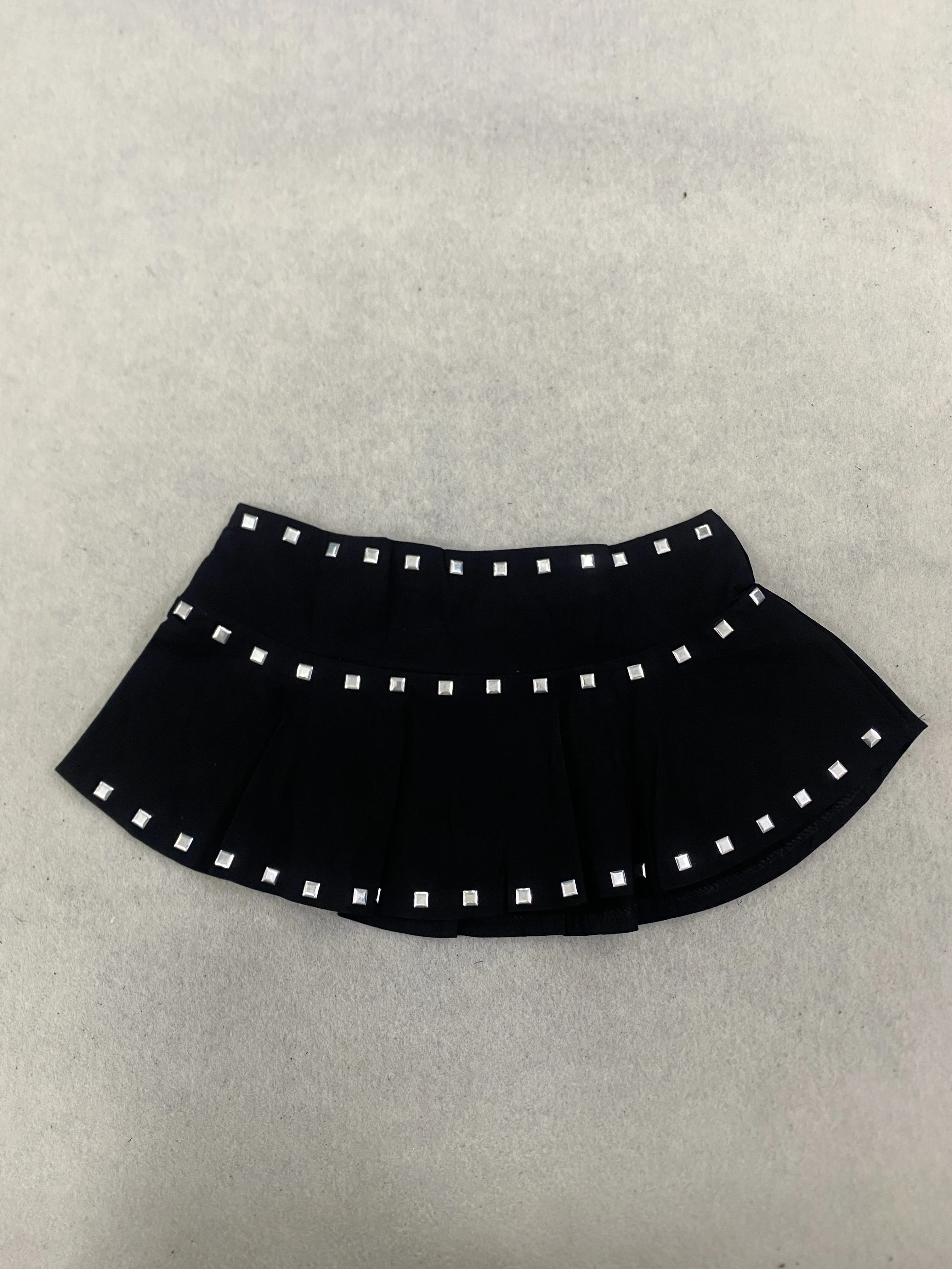 

Y2K Sexy spicy girl Hip-hop punk style Retro High street style solid color willow nail skirt emo popular subculture mini Skirts