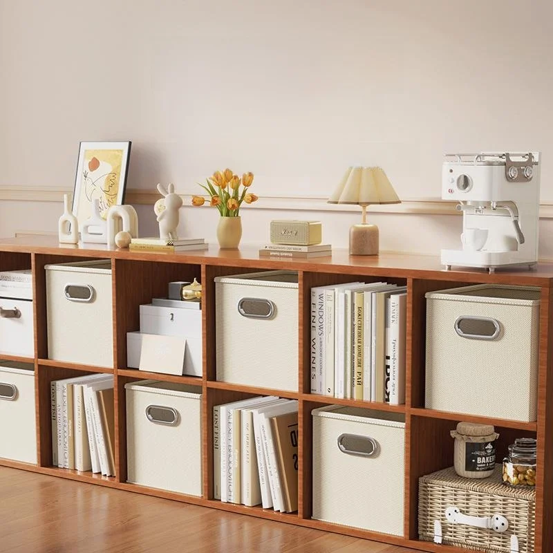 Large Capacity Drawer Style Storage Box Fabric Wardrobe Organizer Square Desktop Storage Box Home Use Jewelry Box Organizer