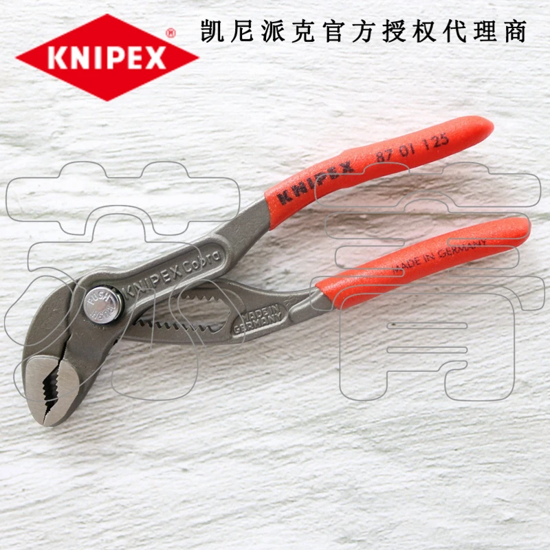 Original German KNIPEX water pump pliers with double teeth 8701250 8701180 8701300/400