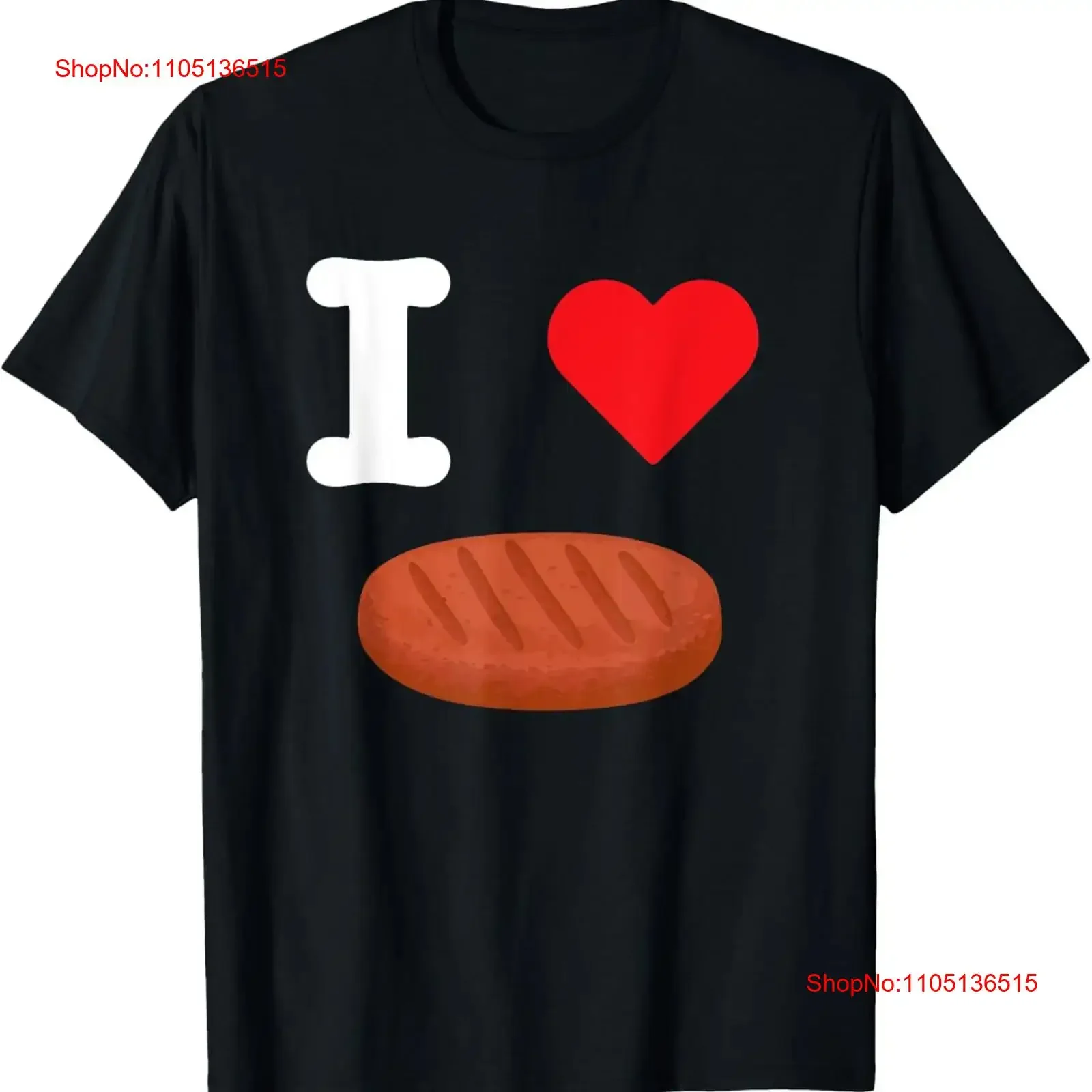 I Love Beef Burger Patty American Food Ground Meat Protein T Shirt  vintage Washed Breathable homme Soft Unisex Stretched