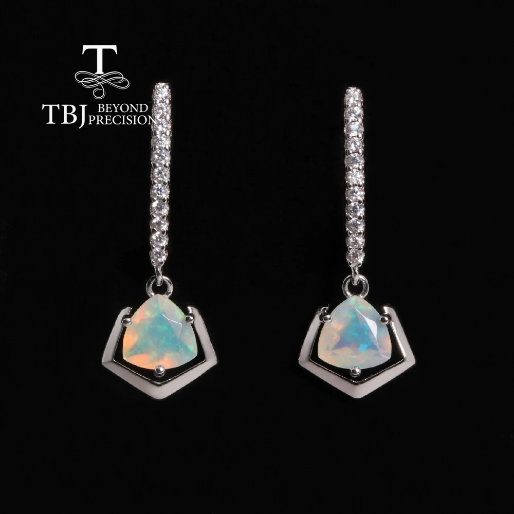 Gorgeous and elegant design October Birthstone Natural Opal Earrings 925 silver fashion women and girls party & birthday gifts