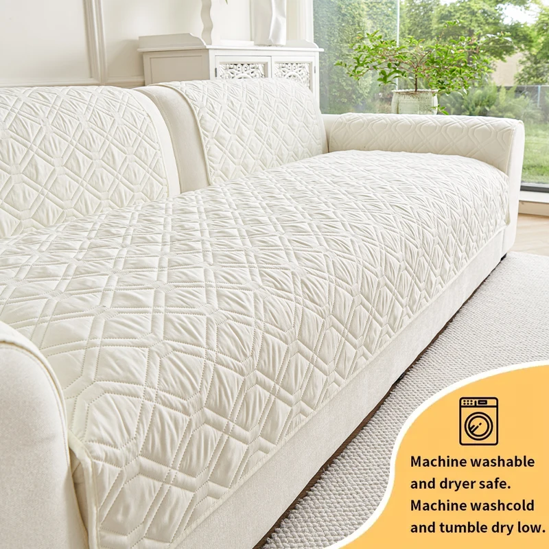 

1 шт.-подушка для дивана 2025 новый сезон, универсальная простая противоскользящая подушка для сиденья, спинка, молочное масло, ветрозащитный чехол, тканевая подушка для дивана