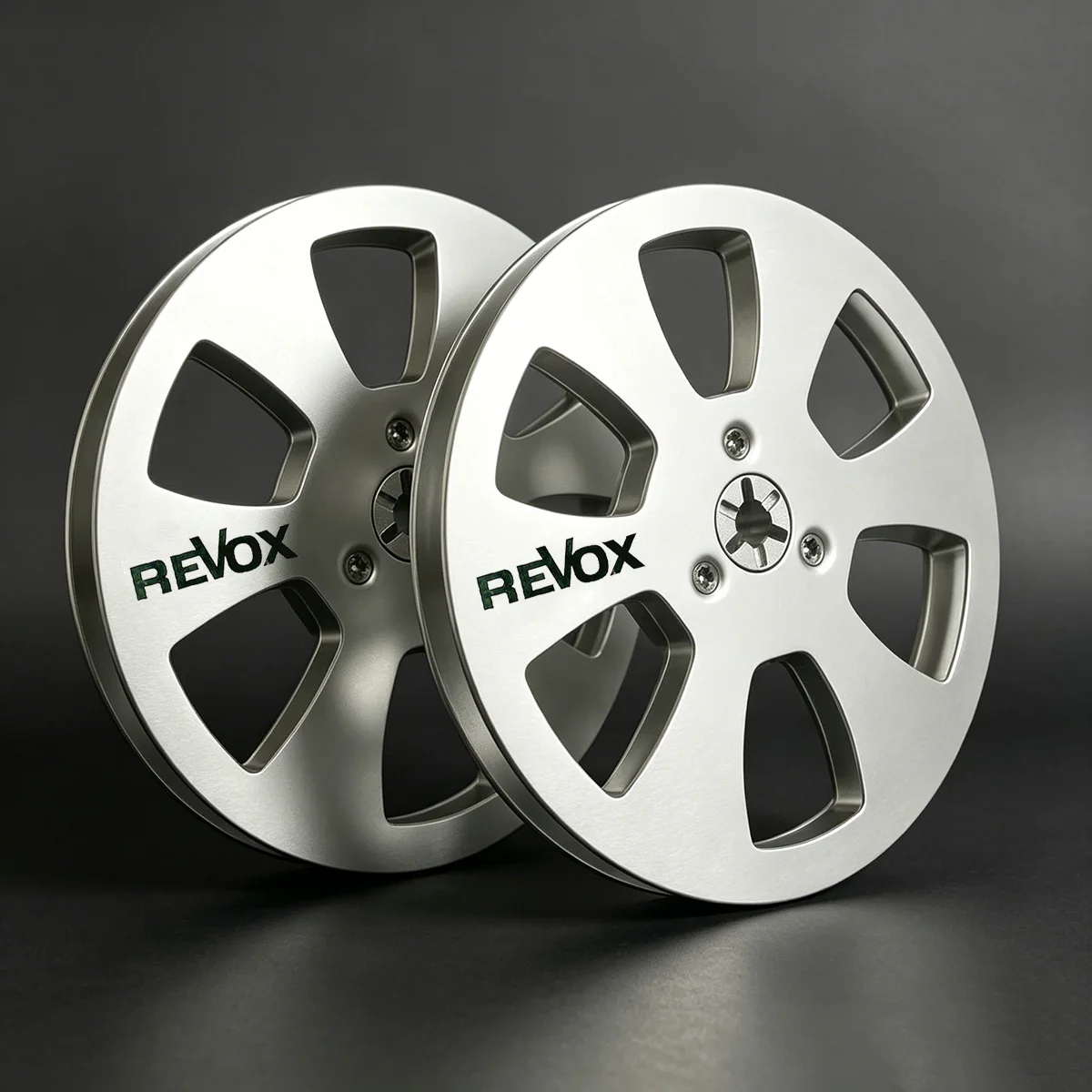 

New 5" X 1/4" Aluminum Empty Open Reel Take up Reel for Reel to Reel Tape Recorders Compatible with Revox/TEAC/TASCAM/PIONEER