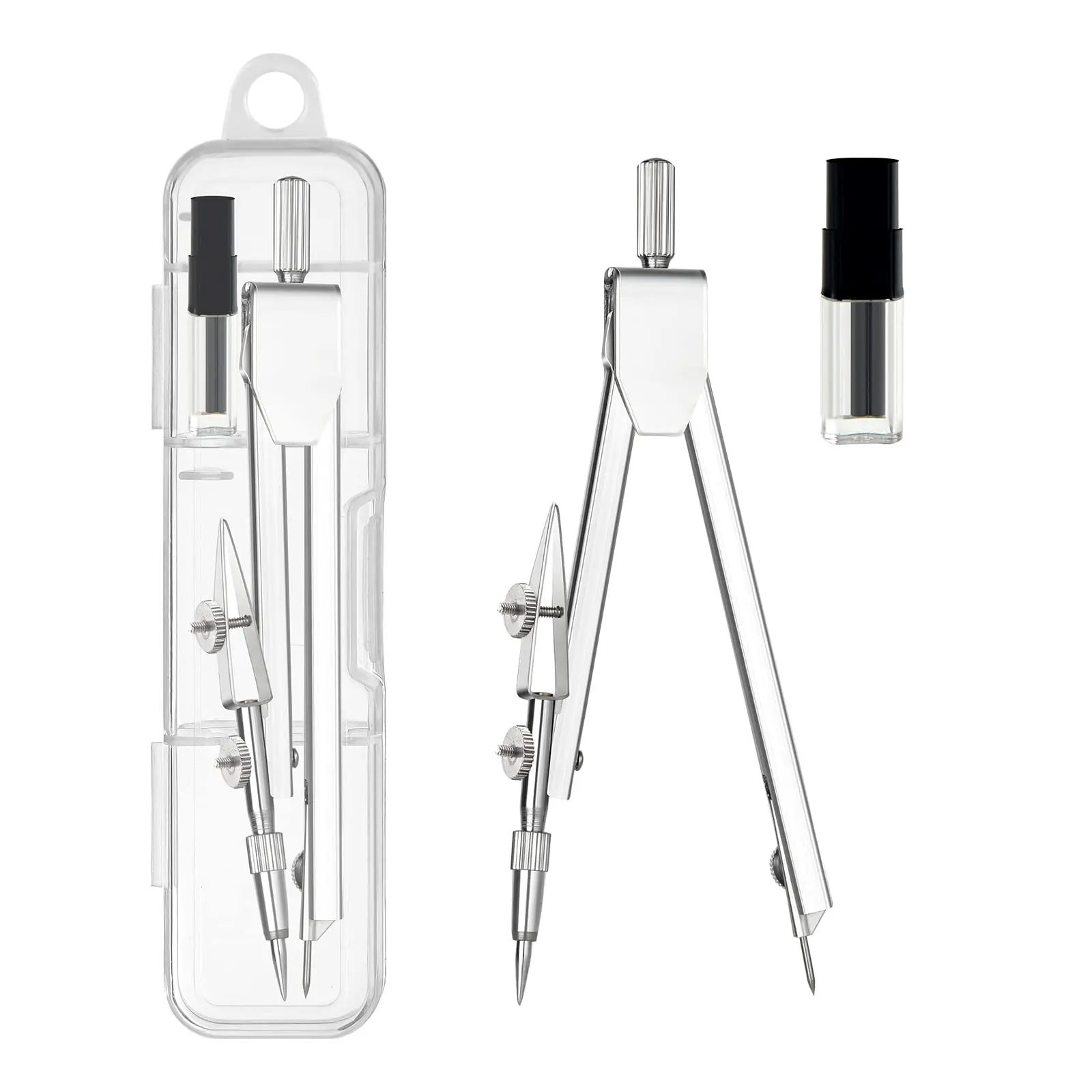 2pcs-professional-metal-compass-set-lead-refills-math-geometry-drafting-drawing-student-school-supplies-woodworking