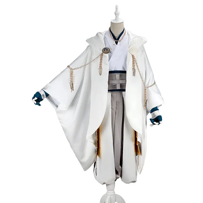 qq023Game Tsurumaru Kuninaga Cosplay Costume Game Touken Ranbu Online women men full set and wig