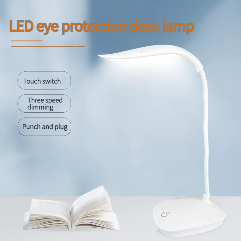 LED Desktop Desk USB Rechargeable Eye Protection Room Night Light Bedroom Bedside Student Reading Lamp