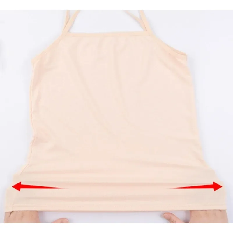 Sexy Sling Vest Women Girls Solid Color Versatile Elastic Crop Tops Soft Comfortable Breathable Vest Tops Fashion Accessories