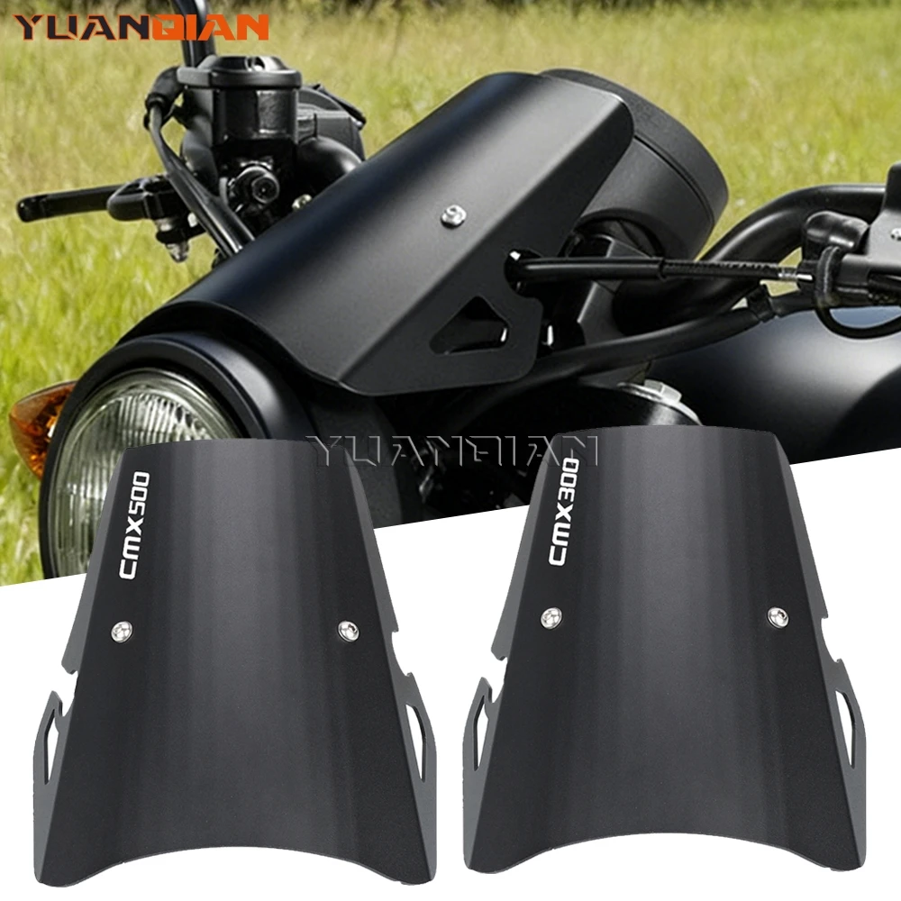 

For HONDA CMX500 CMX300 CMX 300 500 REBEL 2017 - 2026 2025 Motorcycle Accessories Front Windshield Fairing Windscreen Deflector