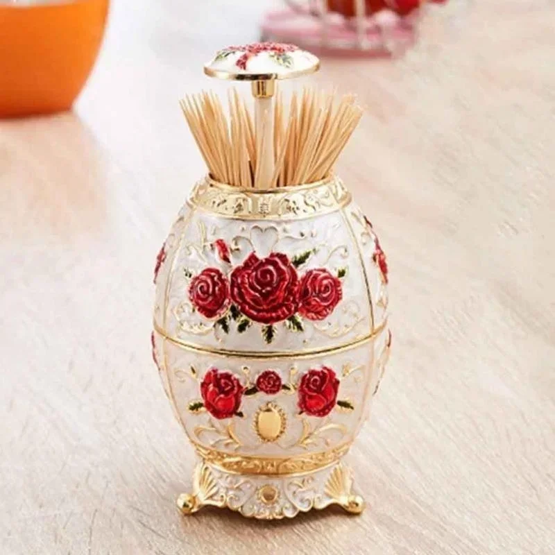 Automatic Toothpick Holder Container Wheat Straw Kitchen Toothpick Bottle Toothpicks Box Container Dispenser Holder Gadgets Home