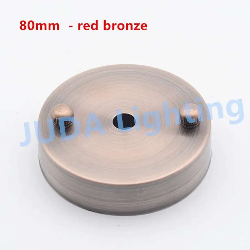 Gold bronze 80mm 8cm ceiling rose ceiling canopy for vintage Edison chandelier E27 lamp base iron metal fittings ceiling plates