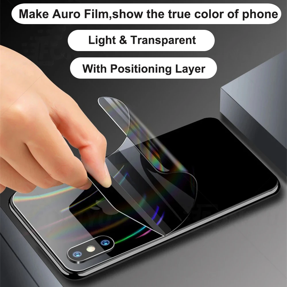 

Flexible Hydrogel Aurora Rear Film Back Gradient TPU Soft Matte Phone Skin Screen Guard For Sunshine Cutting Plottter Devia